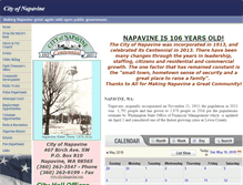 Tablet Screenshot of cityofnapavine.com